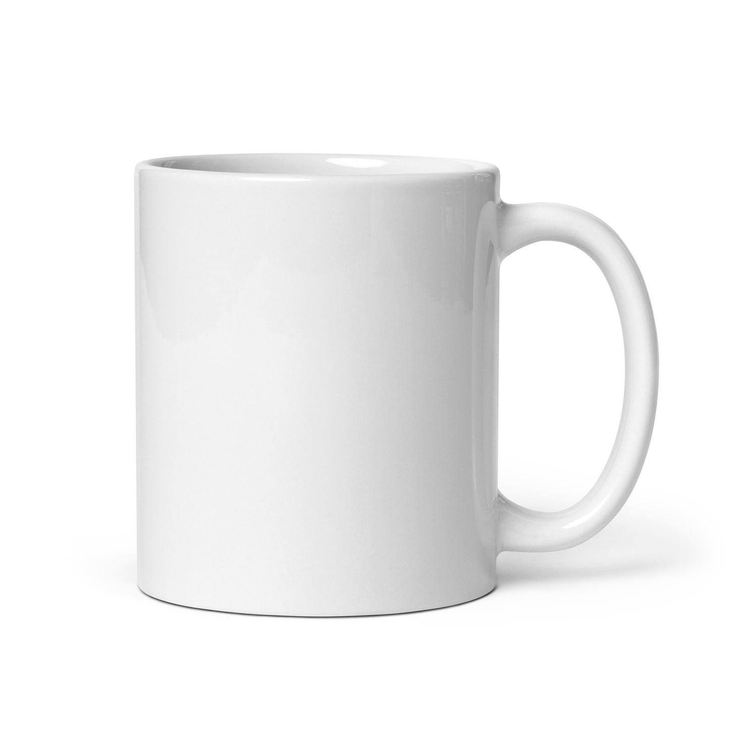 White glossy COZZY mug